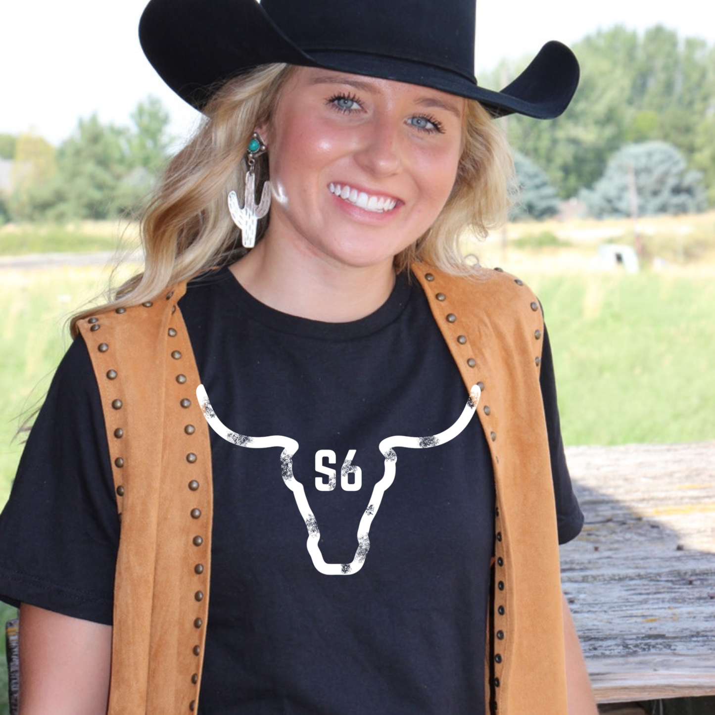 Snappy6 Black Graphic Tee