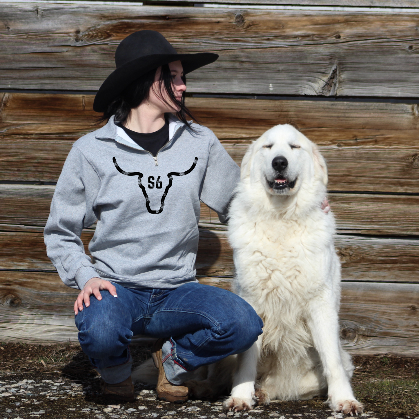 Snappy6 Gray 1/4 Zip Sweatshirt