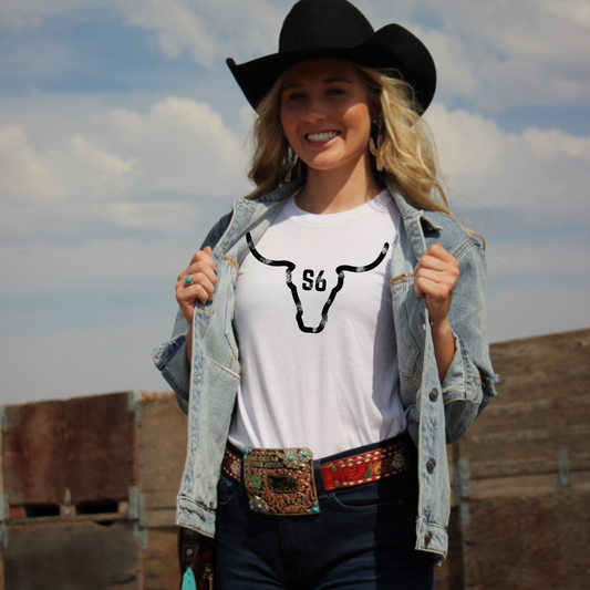 Snappy6 White Graphic Tee